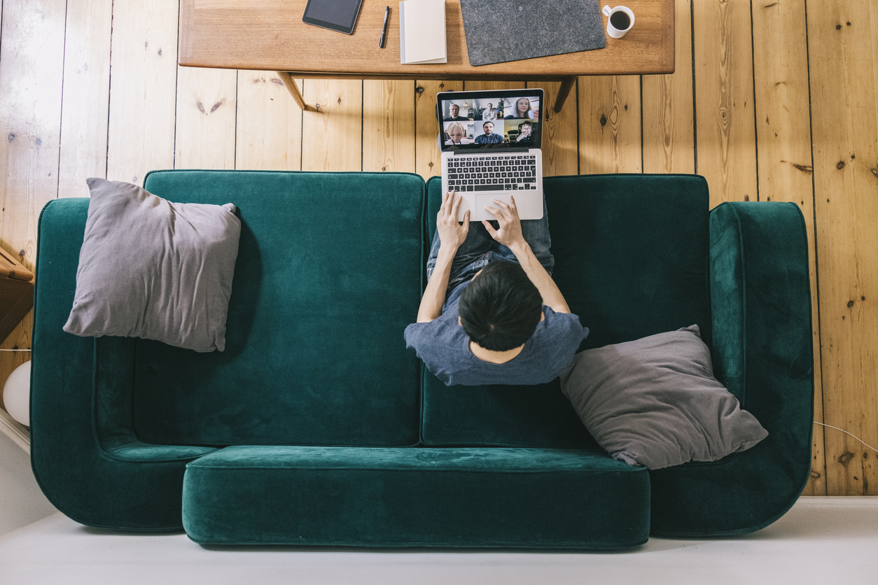 Man working from home